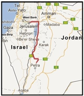 Map escape rout of Israel