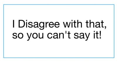 I disagree with that