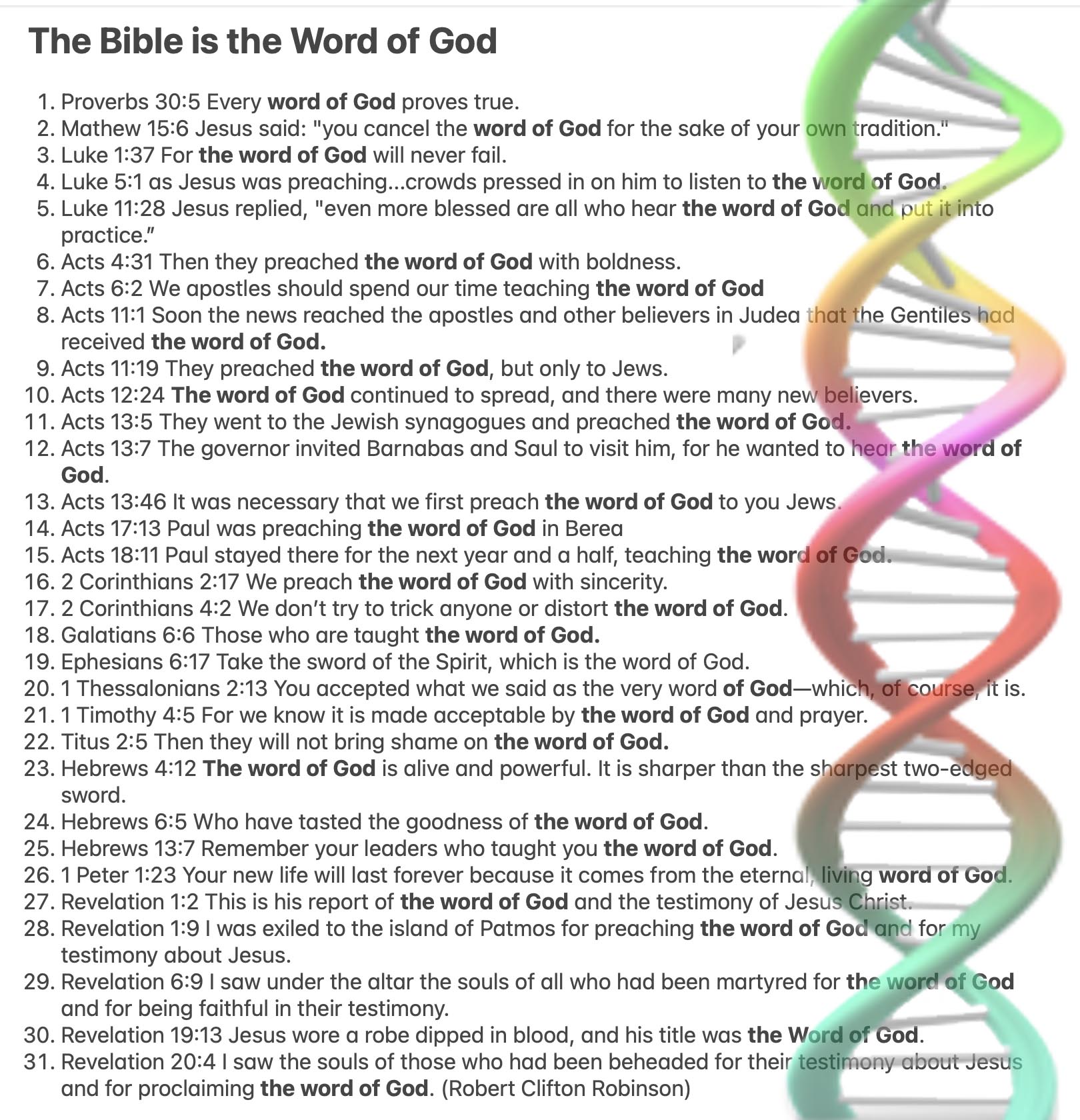 Contradictions in the Bible – Robert Clifton Robinson
